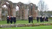 Fragments of Red: Melrose Abbey