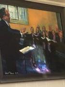 Stuart Norman's painting of choir at Melrose